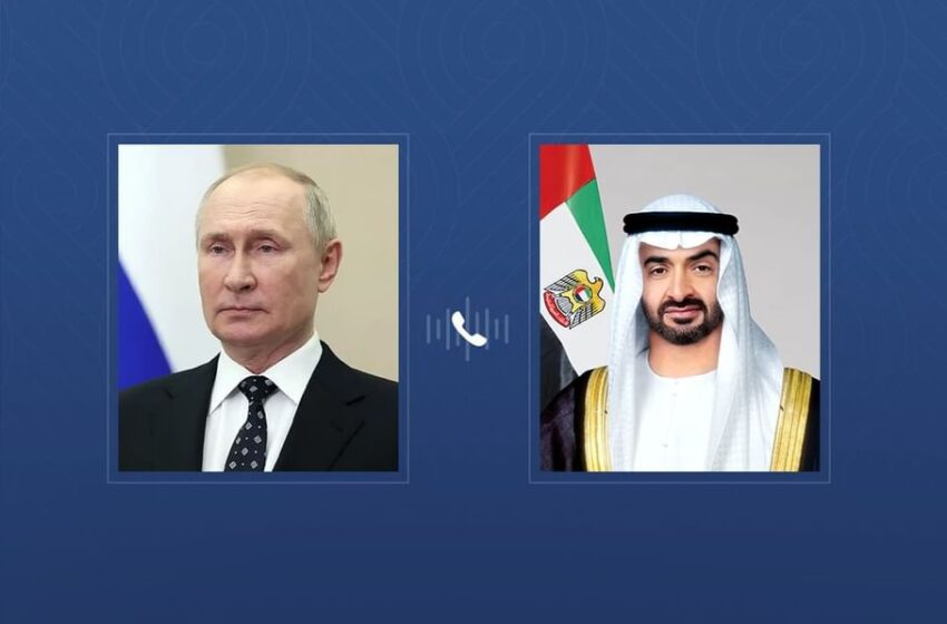 During phone call with UAE President, Russia’s President Putin praises UAE’s role in prisoner exchanges with Ukraine